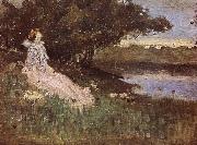 Charles conder Miss Raynor USA oil painting artist